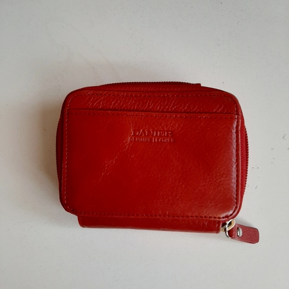 Danier Genuine Leather Red Mobile/Wallet Crossbody - Picture 14 of 15